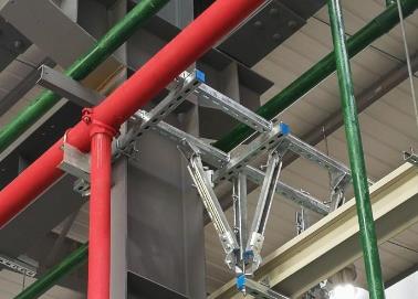 石林该抗震支架的整体式支吊架结构协调性好